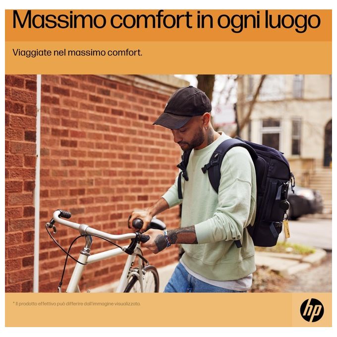 HP 6H2D8AA Travel Zaino Porta PC 15.6'' Poliestere Resistente all'Acqua 25 L espandibile 30 L colore Grigio