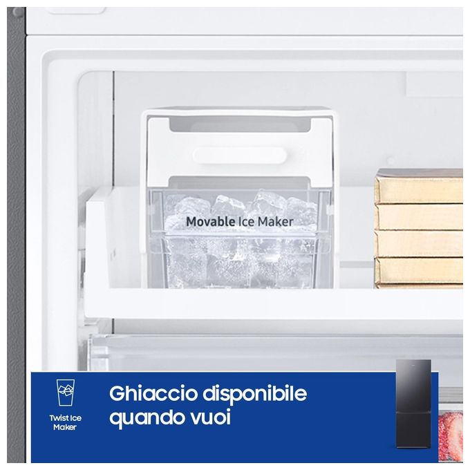 Samsung RB50DG601EB1EF F1rst 75 AI Frigorifero Combinato 508 L 192 cm Classe E 35 dB No Frost SpaceMax Wi-Fi colore Antracite