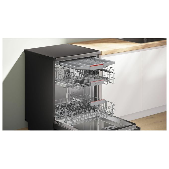Bosch SMS4EMC06E Serie 4 Lavastoviglie Libera installazione 14 coperti Classe B 42 dB EcoSilence VarioDrawer (85x60x60 cm) colore Nero