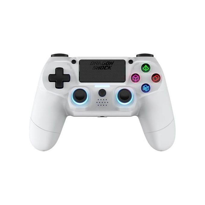 DragonShock DSCPS4-WH Mizar Gamepad Wireless PS4 PC Dispositivi Mobili Bluetooth 8 m 620 mAh colore Bianco