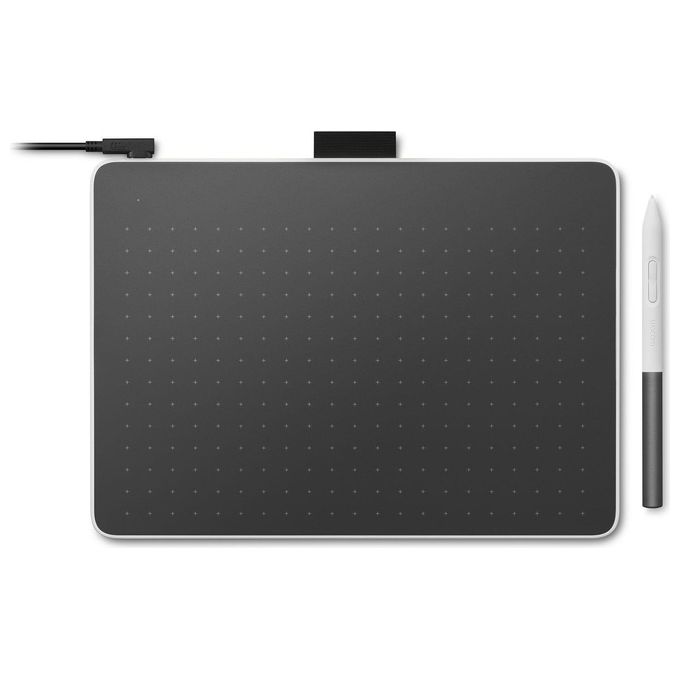 Wacom CTC6110WLW2B One M Tavoletta Grafica Penna EMR 4096 livelli 216x135mm USB Bluetooth 5.1 colore Nero Bianco