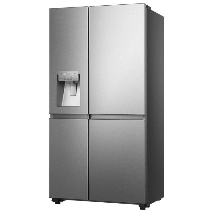 Hisense RS818N4TIE Frigorifero Side by Side 632 L 179 cm Classe E 38 dB Total No Frost WiFi Dispenser Acqua e Ghiaccio colore Acciaio Inox