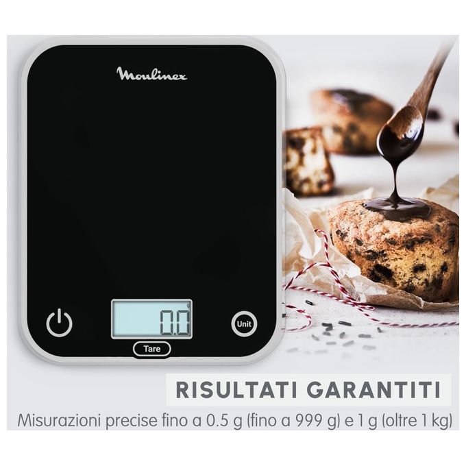 Moulinex BN50U5 Bilancia da Cucina Nera