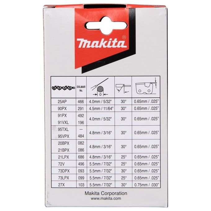 Makita 191H00-0 Catena per Motosega 25cm 1.1mm 3-8 HM