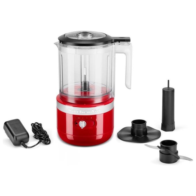 KitchenAid 859711600570 Tritatutto senza fili Capacita' 1,18 L 2 velocita' Lama in acciaio inox colore Rosso