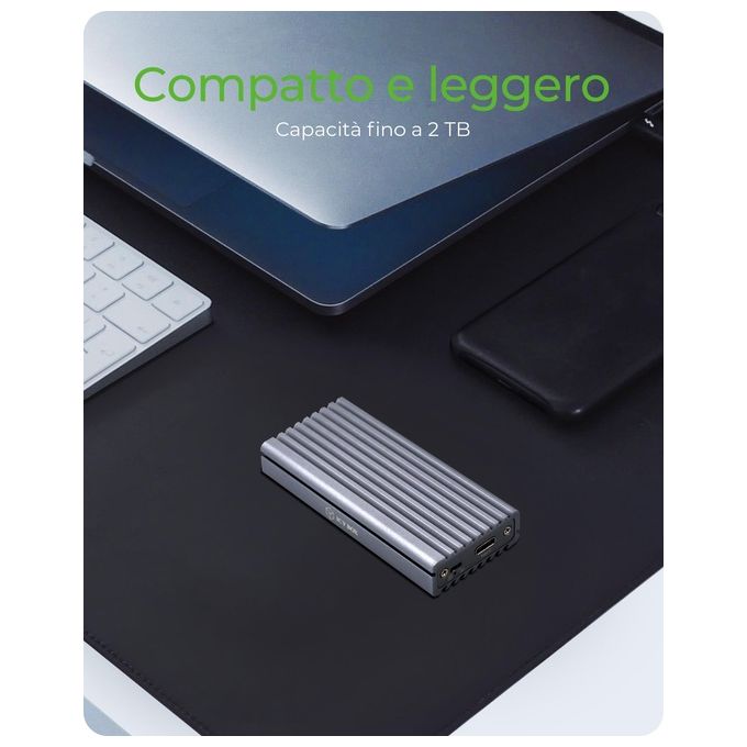 Raidsonic ICY BOX IB-1817M-C31 M.2 Alloggiamento Ssd Grigio