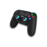 Dragonshock DSCPS4-BK MIZAR Gamepad Wireless Bluetooth per PS4 PC Mobile con Touchpad e Retroilluminazione LED RGB colore Nero
