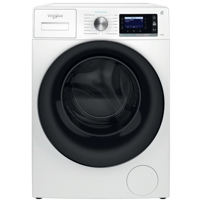 Whirlpool W6 08 SILENCE IT Lavatrice 10 kg Centrifuga 1400 Giri Classe energetica A Motore Inverter Funzione Vapore colore Bianco
