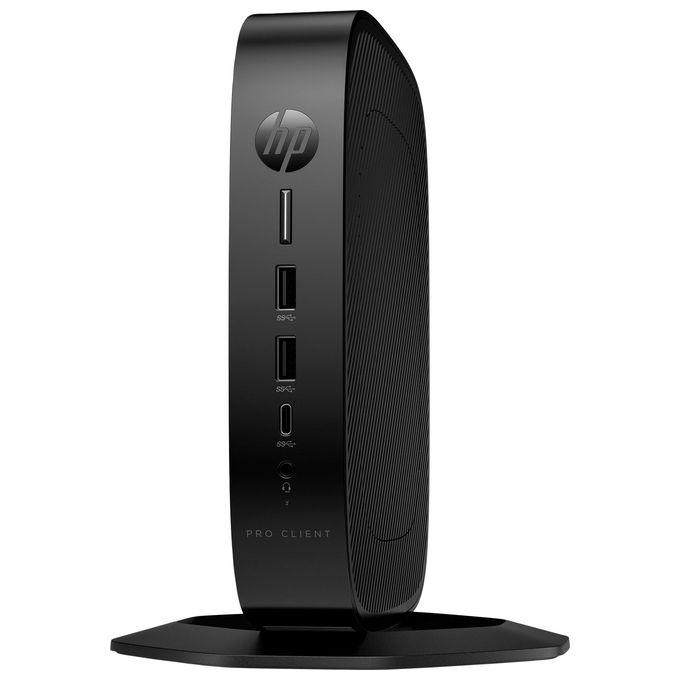 HP 5H0X0EA#ABZ Pro t550 Mini PC Celeron J6412 2 GHz RAM 8 GB eMMC 64 GB Wi-Fi 6 Windows 10 IoT Enterprise colore Nero