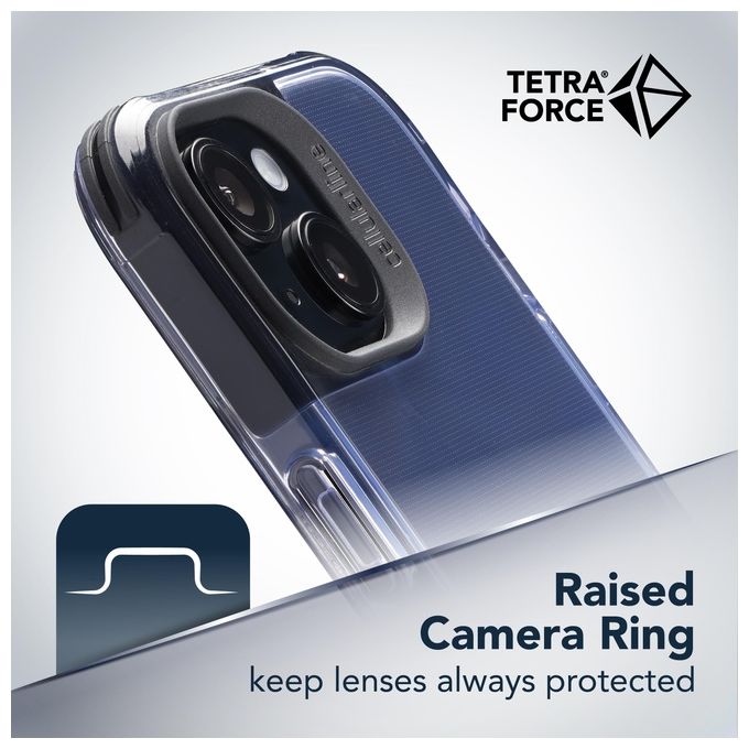 Cellularline TETRACIPH14T Tetra Force Strong Guard Cover iPhone 14 Antibatterica Anti-Shock colore Nero