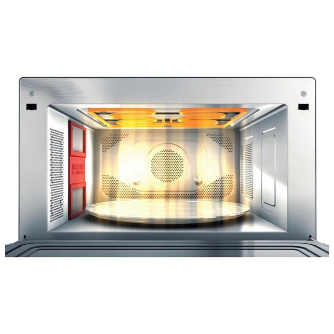 Whirlpool MWSC 9133 SX Supreme Chef Forno a microonde Combinato 33 L 1000 W Grill Vapore Crisp 6° SENSO colore Acciaio Inossidabile