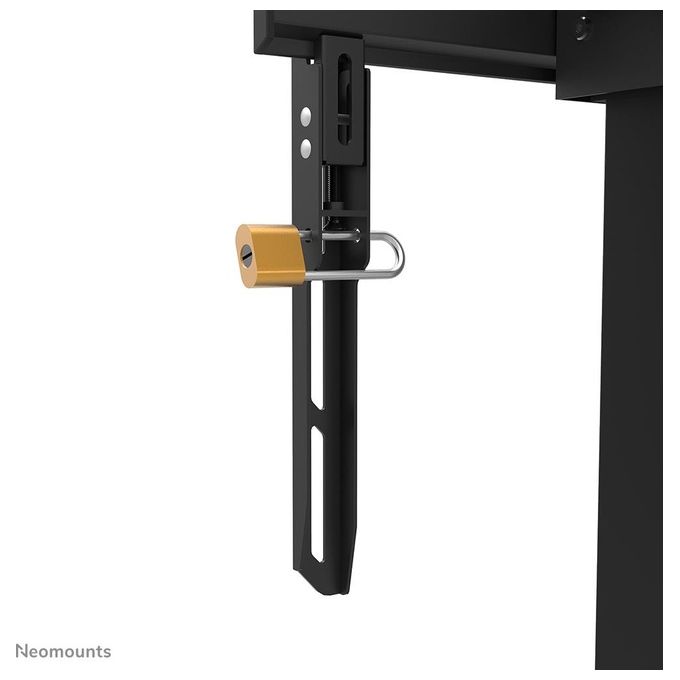 Neomounts W127366252 FL55-875BL1 Carrello TV Motorizzato per Display 55-100 Pollici VESA 100x100-800x600 Altezza Regolabile con Telecomando Ruote Bloccabili Fino a 110 Kg colore Nero