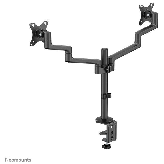 Neomounts W128434745 DS60-425BL2 Braccio per Monitor da Scrivania 2 Schermi Fino a 27'' 8 Kg Regolabile Altezza Profondita' Rotazione 360° colore Nero
