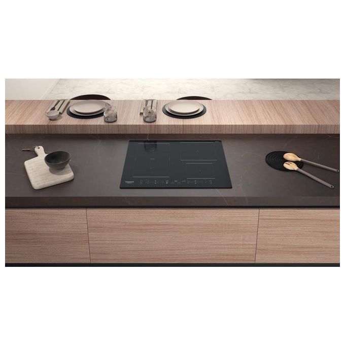 Hotpoint HB 3160C NE Piano cottura a induzione 59 cm 4 zone Flexi Duo Touch 7200 W colore Nero