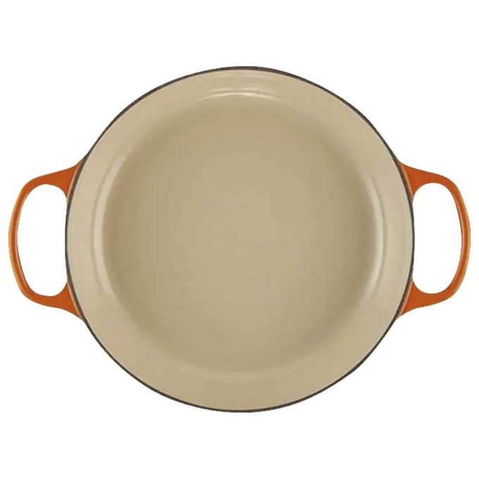 LE CREUSET LS2532-302SS Tegame basso Evolution in ghisa vetrificata 30 cm 3.2 l per tutte le fonti di calore incluso induzione colore Arancione