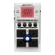 Zoom MS-50G+ Pedale Multieffetto per Chitarra 100 Effetti 2 Uscite Stereo Alimentazione USB e Batteria AA Schermo LCD a Colori colore Nero Bianco