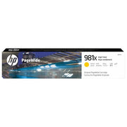 HP 981X L0R10A Cartuccia Inchiostro Originale, da 10000 Pagine, ad Alta Capacita', Compatibile con le Stampanti HP PageWide serie Enterprise Color 556 e Color Flow MFP 586z, Giallo