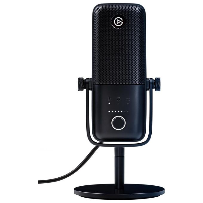 Elgato 10MAB9901 Wave:3 Microfono USB da Tavolo 24 bit 96 kHz Capsula Cardioide Clipguard Software Wave Link incluso colore Nero