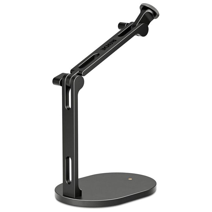 RØDE DS2 Supporto per Microfono da Scrivania in Metallo con Altezza Regolabile da 19 a 38 cm e Filettatura 3-8'' con Adattatore 1-4'' incluso colore Nero