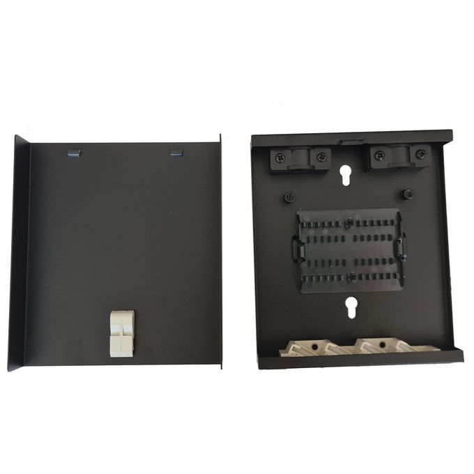 Link Box 4 Porte per Connettori Fibra Ottica Sc Simplex O Lc Duplex per Applicazioni Ftth in Metallo