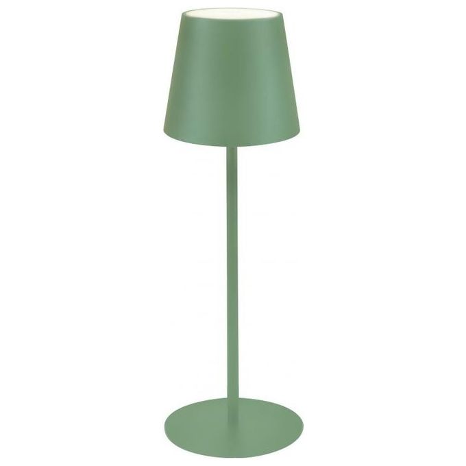 New Majestic Lampada da Tavolo Agata Verde Ricaricabile Luce Led Regolabile Waterproof