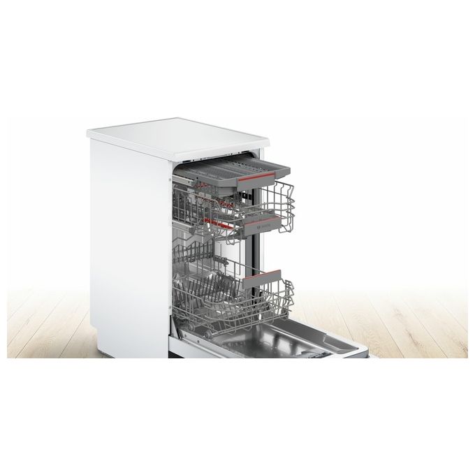 Bosch SPS4EMI24E Serie 4 Lavastoviglie a libera installazione 10 coperti Classe C EfficientDry Home Connect AquaStop (84.5x45x60 cm) colore Inox