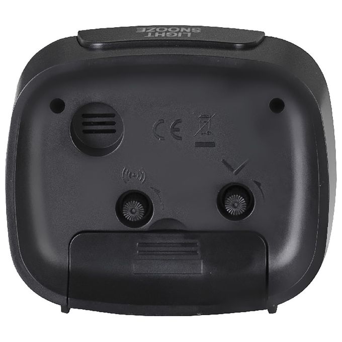 Trevi SL 3054 Orologio al Quarzo con Sveglia Grande Quadrante Tasto Snooze-Light Movimento Silenzioso SWEEP Nero