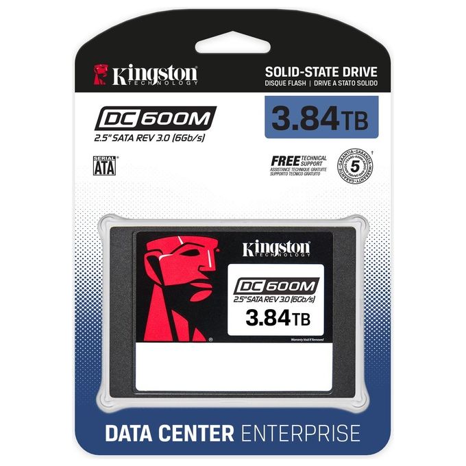 Kingston SEDC600M-3840G DC600M SSD Enterprise 2.5'' SATA III 3840GB 3D TLC NAND 560 MB-s Mixed Use