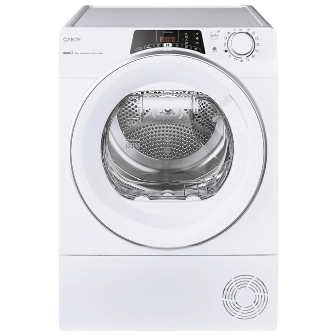 Candy ROE H8A3TSEX-S Rapidó Asciugatrice Pompa di Calore Inverter 8 Kg Classe A+++ Wi-Fi Bluetooth 69 dB (85x59x61 cm) colore Bianco