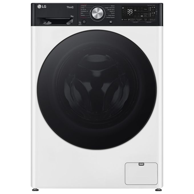 LG F4R7509TSWB Lavatrice 9Kg AI DD Classe Energetica A-10% 1400 Giri TurboWash Autodose