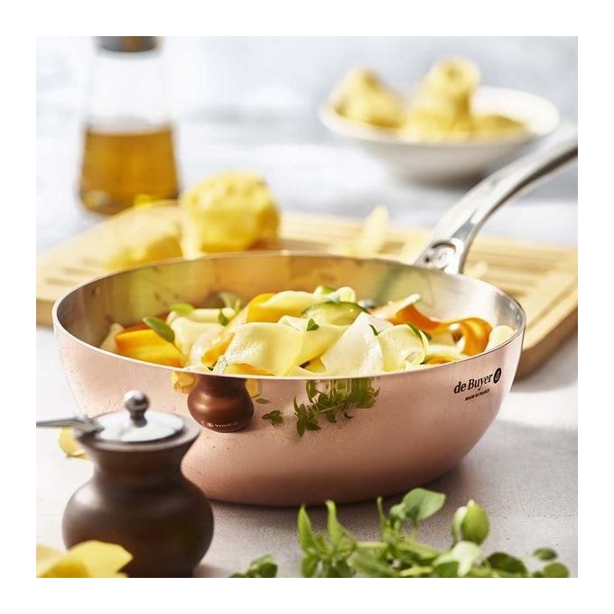 De Buyer Prima Matera Pentolino Rame-Inox 24cm Conico per Induzione