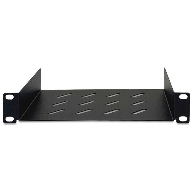 Digitus DN-10-TRAY-1-B Ripiano per Armadio Rack 10'' 1U Acciaio Perforato Capacita' 25 Kg colore Nero