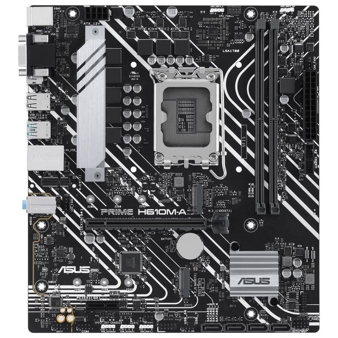 ASUS 90MB1G20-M0EAYC PRIME Scheda Madre Intel H610 LGA 1700 DDR5 2x DIMM M.2 Micro ATX colore Nero