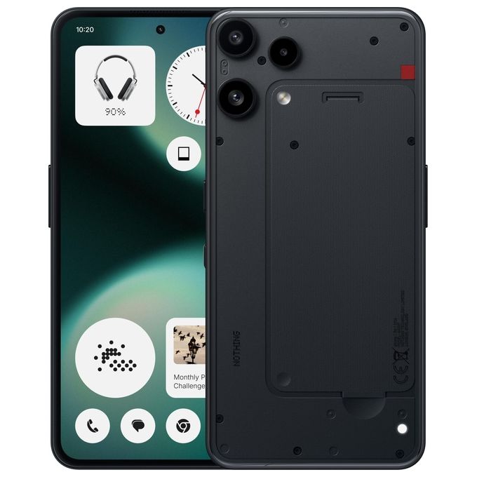 Nothing A10400247 Phone (3a) Lite Smartphone 6'' AMOLED 128 GB 8 GB RAM MediaTek Dimensity 7300 Pro 5G 5000 mAh colore Nero