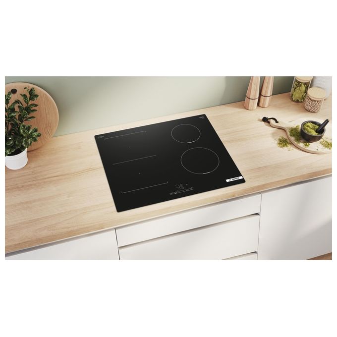Bosch PVS611BB6E Serie 4 Piano cottura a induzione 60 cm 4 zone CombiInduction Touch Select 6900 W colore Nero