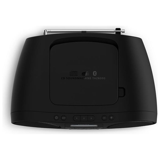 Philips TAZ6000-10 Lettore CD Portatile con Radio DAB+ FM Bluetooth 5.4 USB e Ingresso Audio 3,5 mm colore Nero