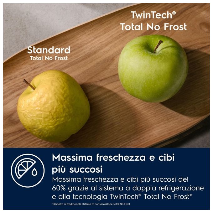 Electrolux LNT6NE18S Serie 600 Frigorifero Combinato Incasso 257 L 177,2 cm Classe E 35 dB TwinTech Total No Frost colore Bianco