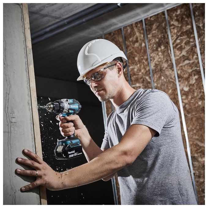 Makita DHP489RTJ LXT Trapano Avvitatore con Percussione Brushless 18V 110Nm 1800 rpm colore Nero Blu