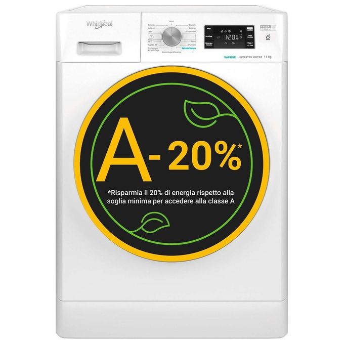 Whirlpool FFB 1148 BSV IT Lavatrice a carica frontale 11Kg Classe A 6'Senso