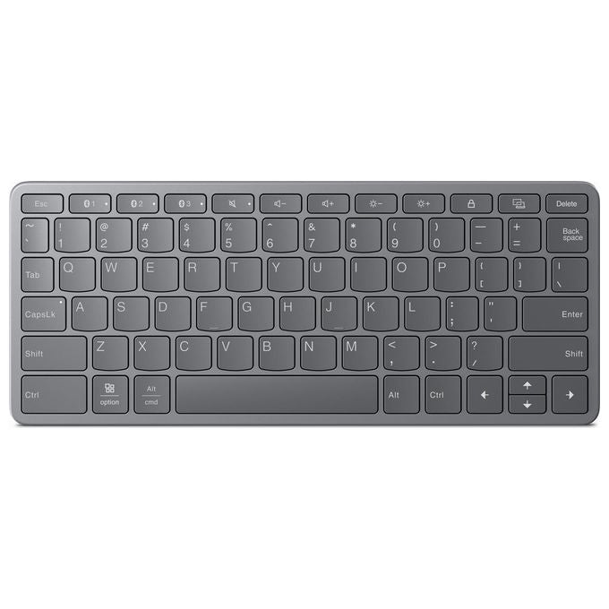 Lenovo ZG38C05814 Multi-Device Tastiera Wireless USB Bluetooth QWERTY universale 60h batteria colore Grigio