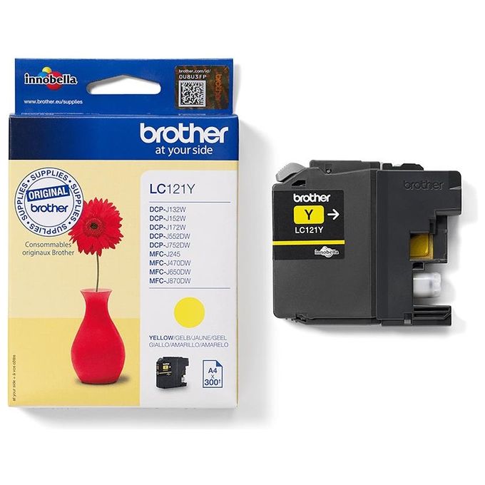 Brother LC-121Y Cartuccia giallo da 300 pagine