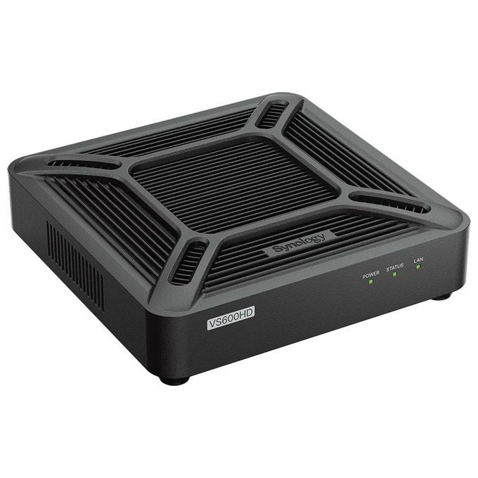 Synology VS600HD Server di monitoraggio di rete Gigabit Ethernet 2 porte USB 3.2 Gen 1 2 uscite HDMI H.264 600 fps 4K colore Nero