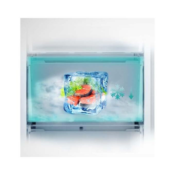 Hisense RB440N4ACD Frigorifero Combinato 336 L 200 cm Classe D 35 dB Total No Frost Inverter colore Inox