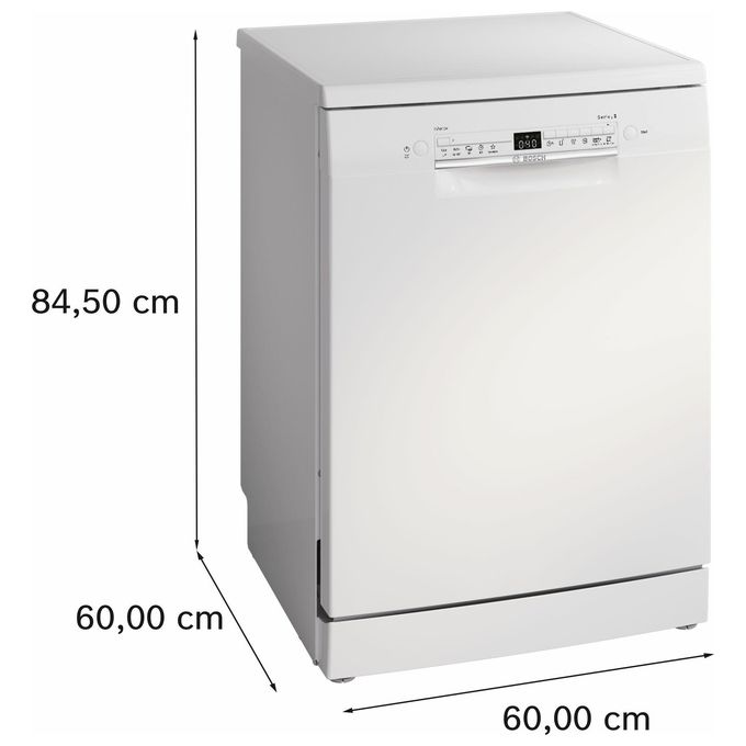 Bosch SMS2HTW02E Serie 2 Lavastoviglie Libera Installazione 13 coperti Classe D 46 dB WiFi Home Connect (85x60x60 cm) colore Bianco