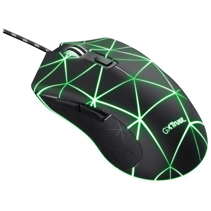 Trust GXT 133 Locx Mouse Gaming Usb Ottico 4000DPI