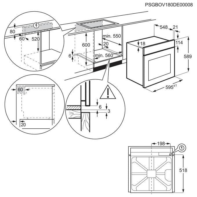 Electrolux Forno a Vapore da Incasso LOC5H40X2 SteamCrisp 72L Acciaio Inox