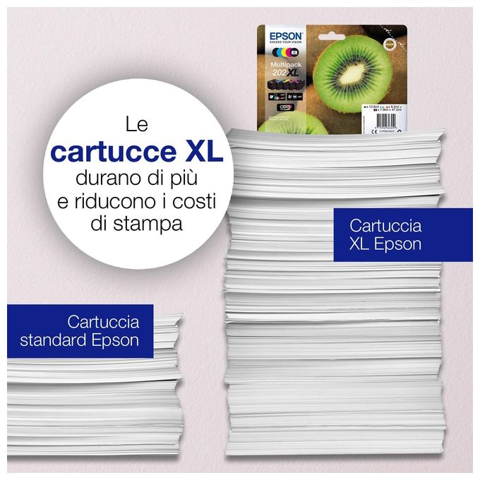 Epson Cartuccia Ink-jet 202xl kiwi Giallo 8,5ml per Xp-6000-5