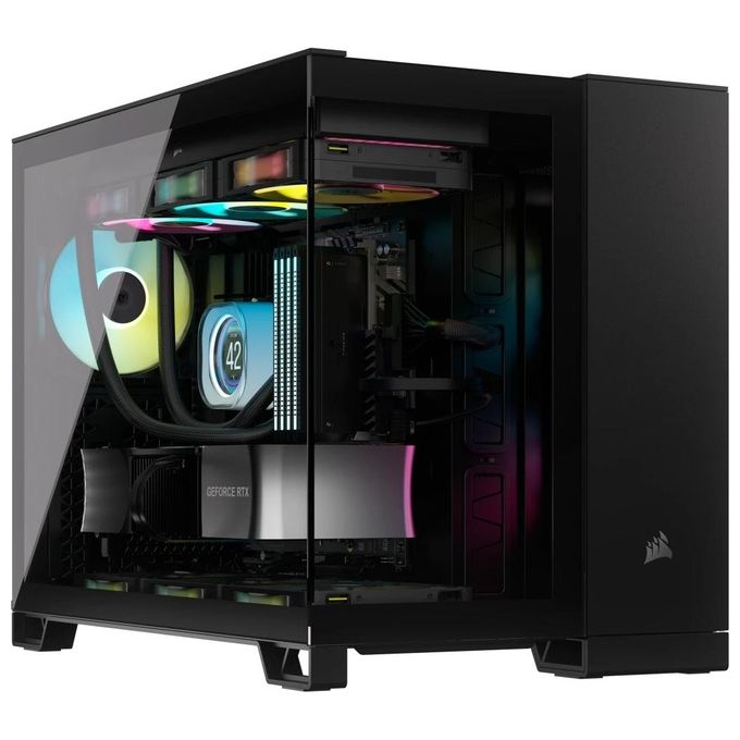 Corsair CC-9011263-WW 2500D AIRFLOW Case PC Midi Tower ATX Vetro Temperato 2x USB 3.2 Gen 1 Type-A 1x USB 3.2 Gen 2 Type-C colore Nero