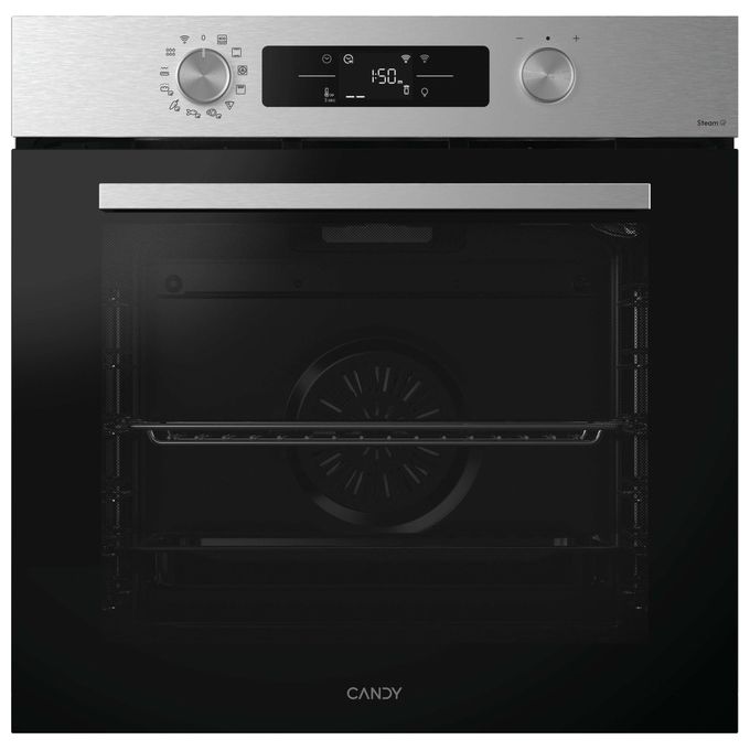 Candy CA6 N5B3EHTX Forno da incasso Elettrico Multifunzione 78 L Classe A++ Easy Steam Wi-Fi hOn 11 Programmi (60x60x60 cm) colore Nero Inox
