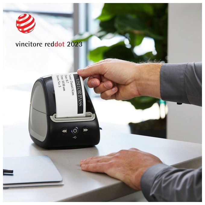 Dymo 2112722 LabelWriter 550 Stampante di Etichette Termica Diretta 300x300 dpi 62 etichette-minuto USB LAN colore Nero
